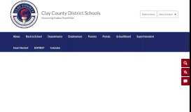 
							         The Parent Portal - Clay County School District								  
							    