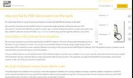 
							         The PDF portal - webPDF								  
							    