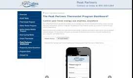 
							         The Peak Partners Thermostat Program Dashboard - Peak Partners								  
							    