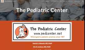 
							         The Pediatric Center								  
							    
