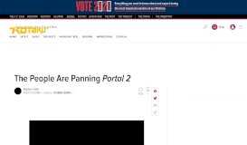 
							         The People Are Panning Portal 2 - Kotaku								  
							    
