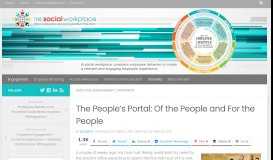 
							         The People's Portal: Of the People and For the People – The Social ...								  
							    