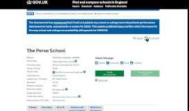 
							         The Perse School - GOV.UK - Find and compare schools in England								  
							    