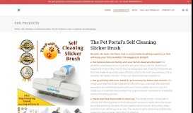 
							         The Pet Portal's Self Cleaning Slicker Brush – HappyDogz								  
							    