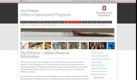 
							         The PI Portal - Online Financial Information | Office of Sponsored ...								  
							    