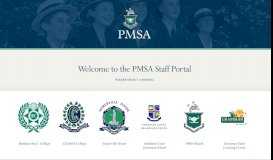 
							         the PMSA Staff Portal								  
							    