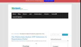 
							         The Polytechnic Ibadan DPP Admission & Registration Portal								  
							    