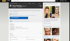 
							         The Portal (2013) - IMDb								  
							    