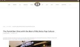 
							         The Portal Bar: Dine with the Best of 80s Retro Pop Culture - When In ...								  
							    