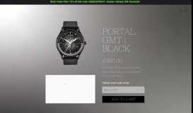 
							         The Portal Black | Culem Watches | Luxury GMT travel watches | Spain								  
							    