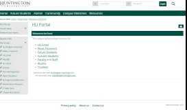 
							         the portal - Campus Portal - Huntington University								  
							    