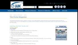 
							         The Portal Magazine | Resources & Publications | IAM								  
							    