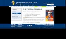 
							         The Portal Magazine - The Personal Ordinariate of Our Lady of ...								  
							    