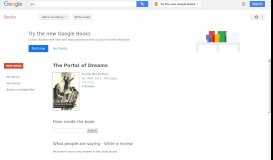 
							         The portal of dreams - Google Books Result								  
							    