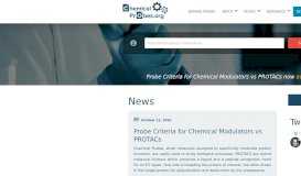 
							         The Portal partners with chemical probe vendors to streamline access ...								  
							    