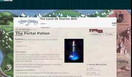 
							         The Portal Potion | The Land Of Stories Wiki | FANDOM powered by ...								  
							    