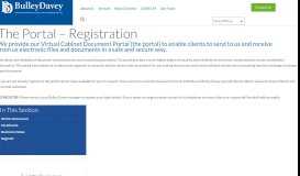 
							         The Portal Registration | Bulley Davey | Chartered Accountants & Tax ...								  
							    