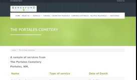 
							         The Portales Cemetery | Beresford Funeral Home								  
							    