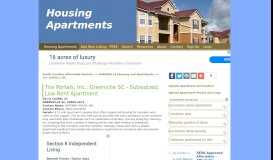 
							         The Portals, Inc. | Greenville SC Subsidized, Low-Rent Apartment								  
							    