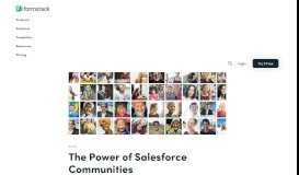 
							         The Power of Salesforce Communities · Formstack Blog								  
							    