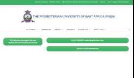 
							         The Presbyterian University of East Africa – Finding new paths								  
							    