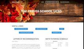 
							         The Preuss School UCSD - WELCOME! - MS. TAN's WEBSITE - Weebly								  
							    