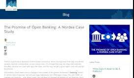 
							         The Promise of Open Banking: A Nordea Case Study | Nordic APIs |								  
							    