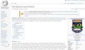 
							         The Quarry Lane School - Wikipedia								  
							    