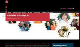 
							         The Quebec School System - EMSB								  
							    