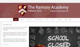
							         The Ramsey Academy, Halstead								  
							    