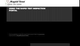 
							         The Rapid Test Portal | Rapid Test Systems								  
							    