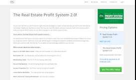 
							         The Real Estate Profit System								  
							    