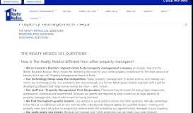 
							         The Realty Medic Property Management Services & FAQs								  
							    