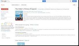 
							         The Rider's Fitness Program: 74 Exercises & 18 Workouts ...								  
							    