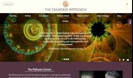 
							         The Ridhwan School - Diamond Approach								  
							    