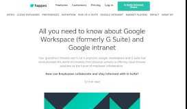 
							         The rise of the G Suite intranet - Happeo								  
							    