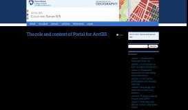 
							         The role and context of Portal for ArcGIS | GEOG 865: Cloud GIS								  
							    