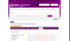 
							         The Royal Stoke University Hospital - CQC								  
							    