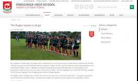 
							         The Rugby season is all go! | Onehunga High School								  
							    