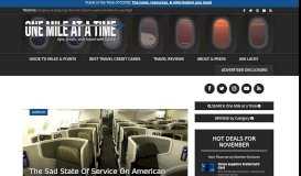 
							         The Sad State Of Service On American Airlines | One Mile at a Time								  
							    