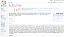 
							         The Sage Colleges - Wikipedia								  
							    