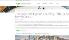 
							         The Sage Intelligence Learning Portal is here! Here's how to use it ...								  
							    