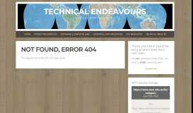 
							         The SAL Portal & Blog - Technical Endeavours								  
							    