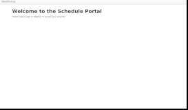 
							         the Schedule Portal								  
							    
