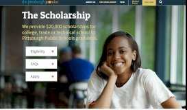 
							         The Scholarship — The Pittsburgh Promise								  
							    