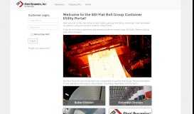 
							         the SDI Flat Roll Group Customer Utility Portal! - Steel Dynamics, Inc.								  
							    