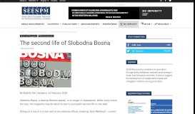 
							         The second life of Slobodna Bosna - SEENPM								  
							    
