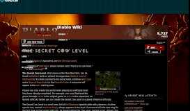 
							         The Secret Cow Level | Diablo Wiki | FANDOM powered by Wikia								  
							    
