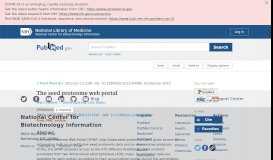 
							         The seed proteome web portal. - NCBI								  
							    