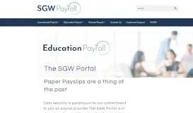 
							         The SGW Portal – SGW Payroll								  
							    
